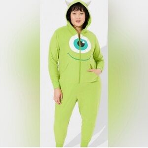 Torrid Disney Mike Monsters Inc. onesie costume size 1/2 new
